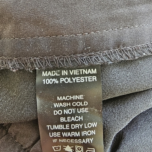 Vince Camuto Black Pull On Drawstring Waist Dress Casual Ankle Pants Size Medium - Picture 8 of 10